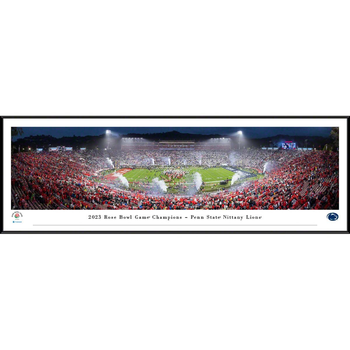 framed panorama 2023 Rose Bowl Game Champions - Penn State Nittany Lions